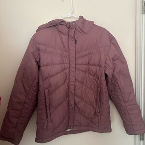 Columbia Sportswear women's light purple/fig winter/ski jacket.